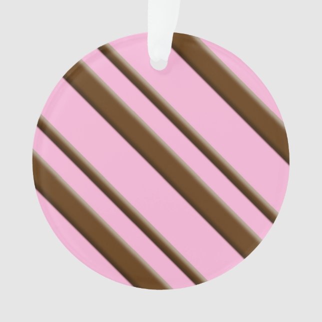Bandes de bonbons, rose et chocolat (devant)