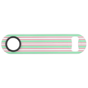 Bandes de bonbons vert, rose et blanc à la menthe