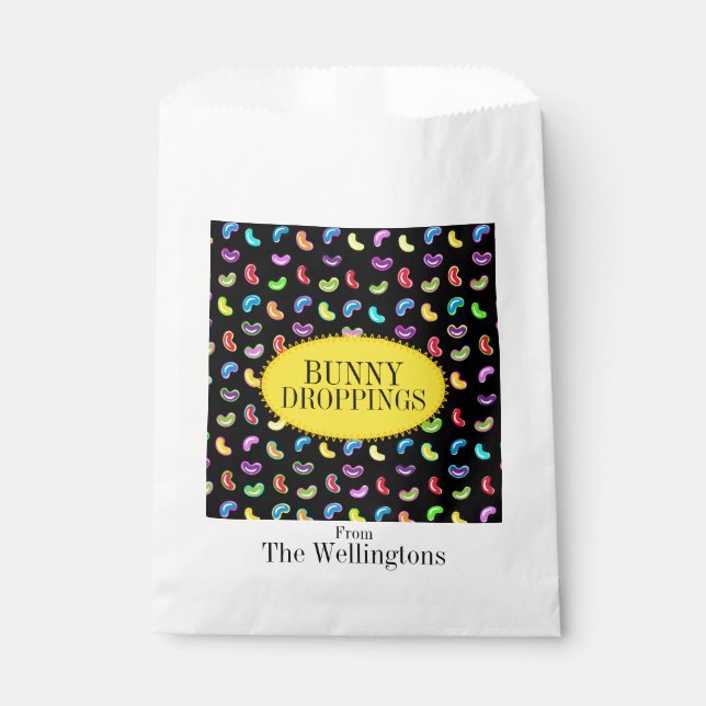 Bandes de lapin Jelly Beans Favoriser les sacs (Devant)