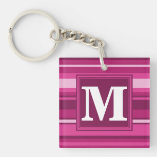 Bandes de monogramme fuchsia
