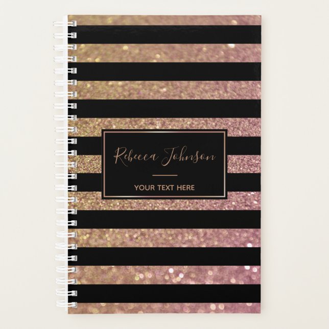 Bandes de Parties scintillant Gold Rose de luxe -  (Devant)