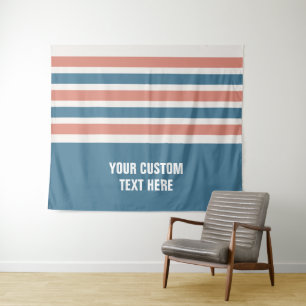 Bandes de tapisseries de texte personnalisé motif