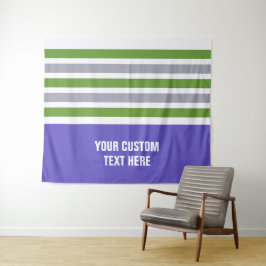 Bandes de tapisseries de texte personnalisé motif