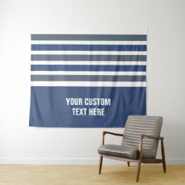 Bandes de tapisseries de texte personnalisé motif