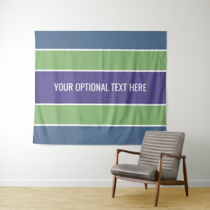 Bandes de tapisseries de texte personnalisé motif
