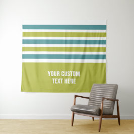 Bandes de tapisseries de texte personnalisé motif