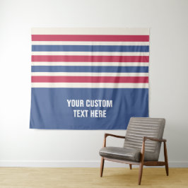 Bandes de tapisseries de texte personnalisé motif