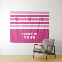 Bandes de tapisseries de texte personnalisé motif