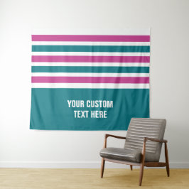 Bandes de tapisseries de texte personnalisé motif