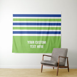Bandes de tapisseries de texte personnalisé motif