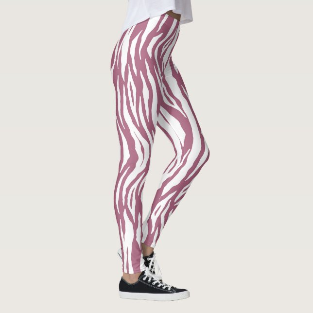 Bandes de tigre rose cool leggings motifs (Droite)
