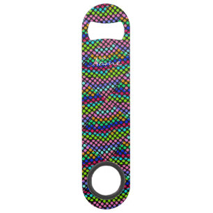 bandes de tonnerre de pois multicolores