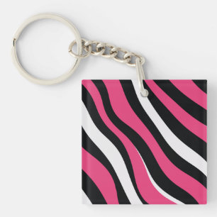 Bandes de zèbre rose et noir