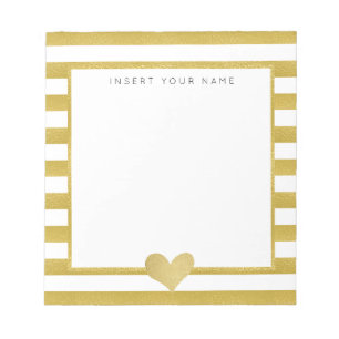 Bandes d'huile d'or et Bloc-notes cardiaques 5,5 p