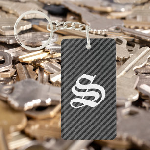 Bandes diagonales minces en noir et gris