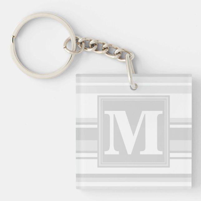 Bandes gris clair monogrammes (Devant)