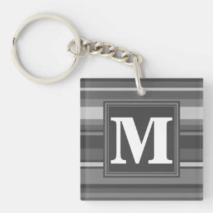 Bandes gris monogramme