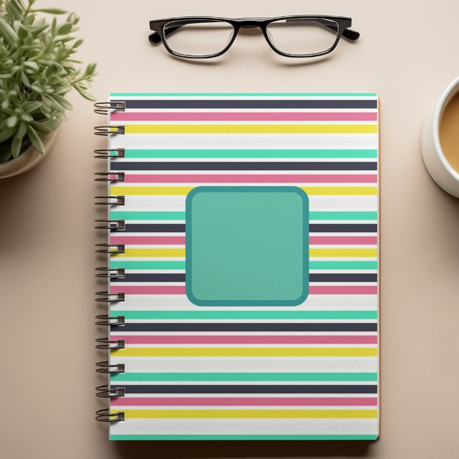 Bandes horizontales colorées (Colored Horizontal Stripes Planner / small)