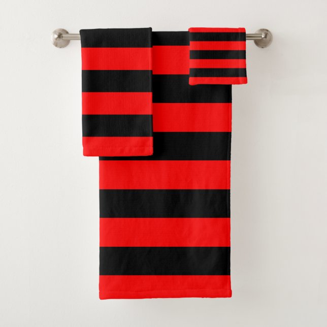 Bandes horizontales rouges et noires (En situation)