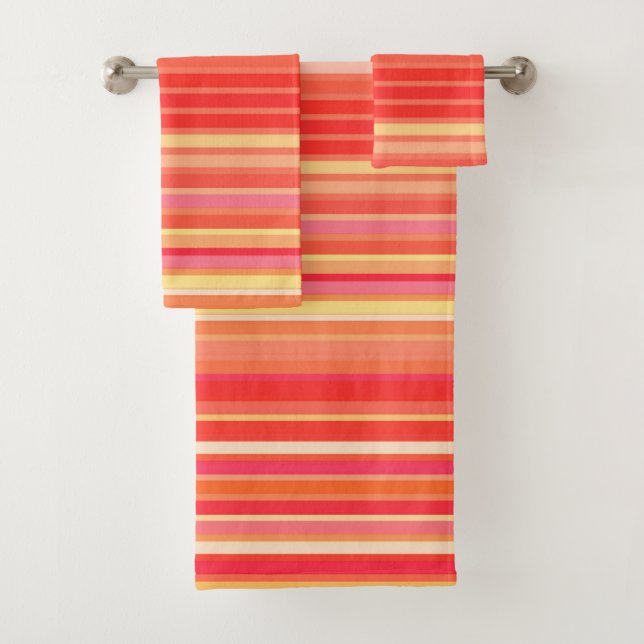 Bandes mélangées, Tons de Corail Orange (En situation)