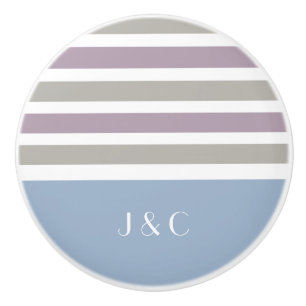 Bandes Motif personnalisées boutons de monogramme 