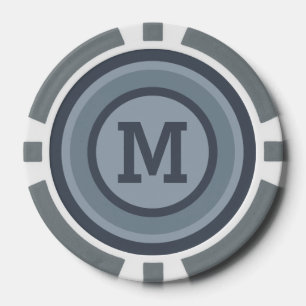 Bandes Motif personnalisées jetons de poker monogr