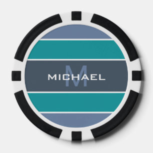 Bandes Motif personnalisées jetons de poker monogr