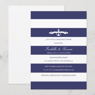 Bandes Nautiques Invitation au dîner de répétiti