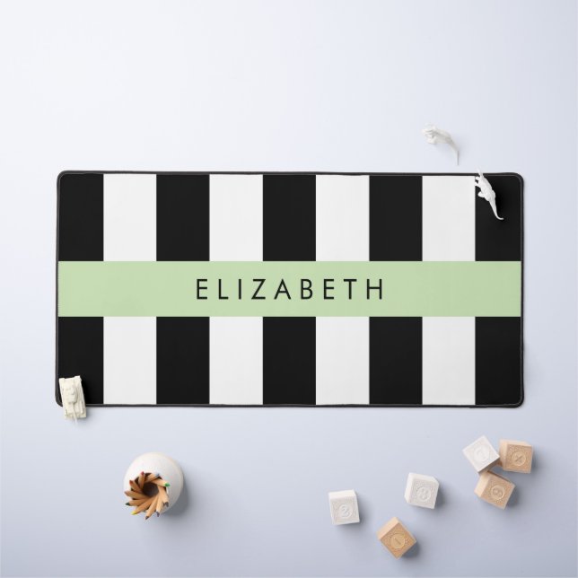 Bandes noires et blanches, Gravées, Lignes, Votre  (Tableau pour enfants)