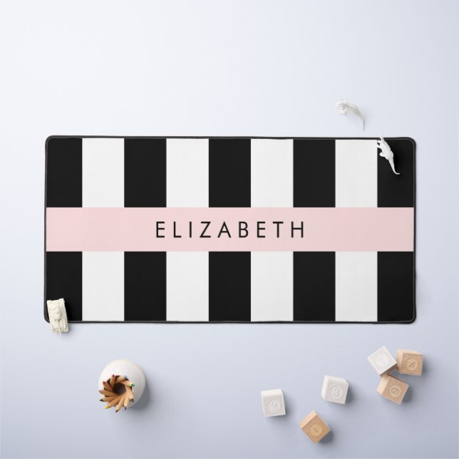 Bandes noires et blanches, Gravées, Lignes, Votre  (Tableau pour enfants)
