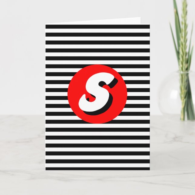 Bandes noires et blanches Monogram S. (Devant)