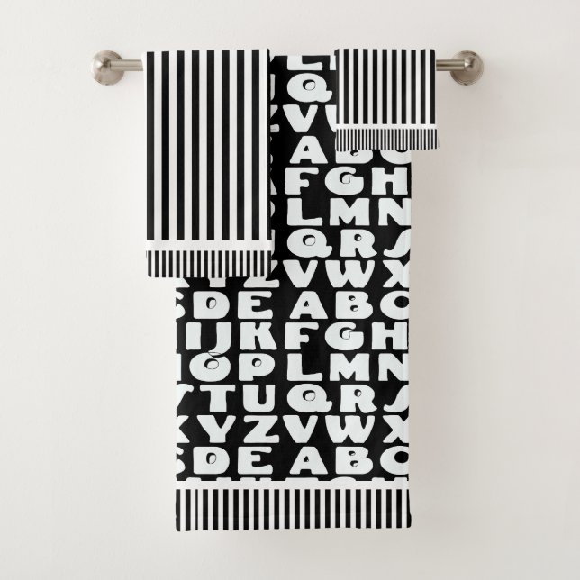 Bandes noires pour enfants Alphabet (En situation)
