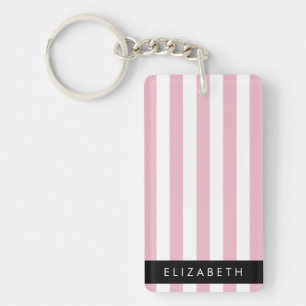 Bandes Roses, Motif Gratté, Lignes, Votre Nom