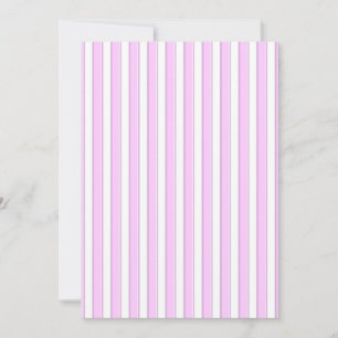 Bandes roses sur Invitations personnalisées blanch
