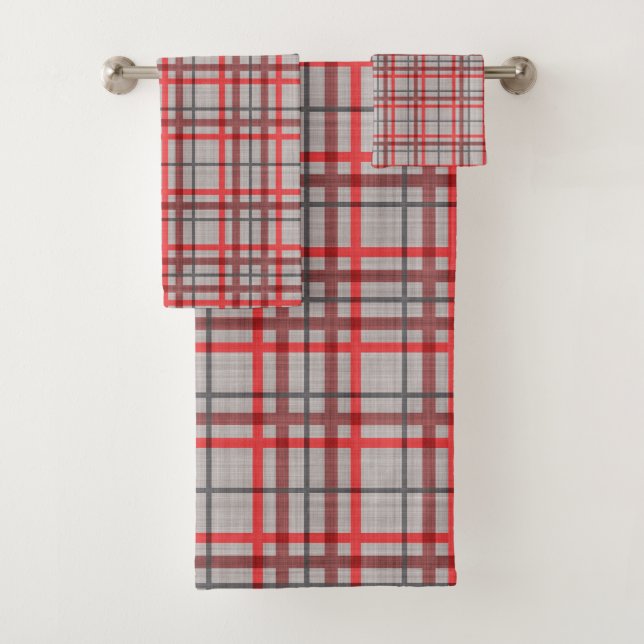 Bandes rouges et charbonneuses sur les madras gris (En situation)