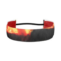 Bandes-tête orange abstraite non coulissante, ress