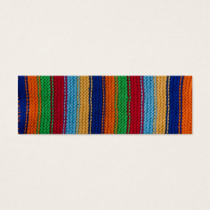 Bandes tricotées colorées