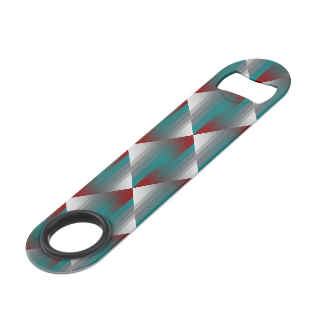 Bandes turquoises de gris bordeaux (Devant angulaire)