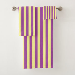 Bandes vertes jaunes et violettes douces