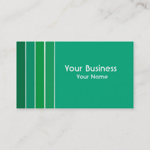 Bandes vertes simples cartes de visite personnalis
