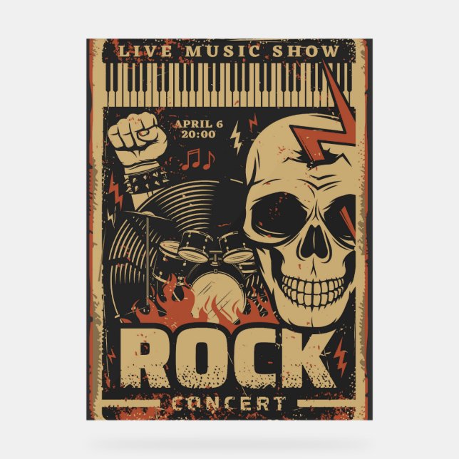 Bandfest Acrylschild (Vorderseite)