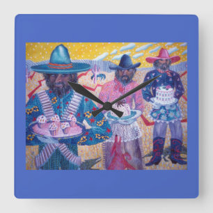 Bandido Bakeoff Quadratische Wanduhr