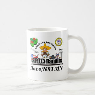 Bandit abschließend, schwaches Signal-Logo, Kaffeetasse