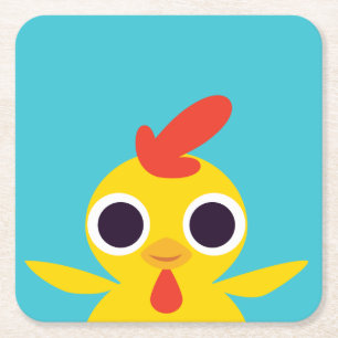 Bandit das Küken Rechteckiger Pappuntersetzer