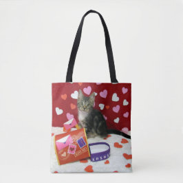 Bandit die Valentine-Tasche der Katze Tasche