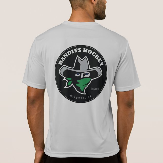 Bandit-Hockey-Team-Sport Tek T T-Shirt (Rückseite)