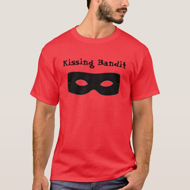 Bandit-Maske, Banditen küssend T-Shirt (Vorderseite)