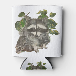 Bandit Schwarz-weiß Raccoon Trash Panda Dosenkühler