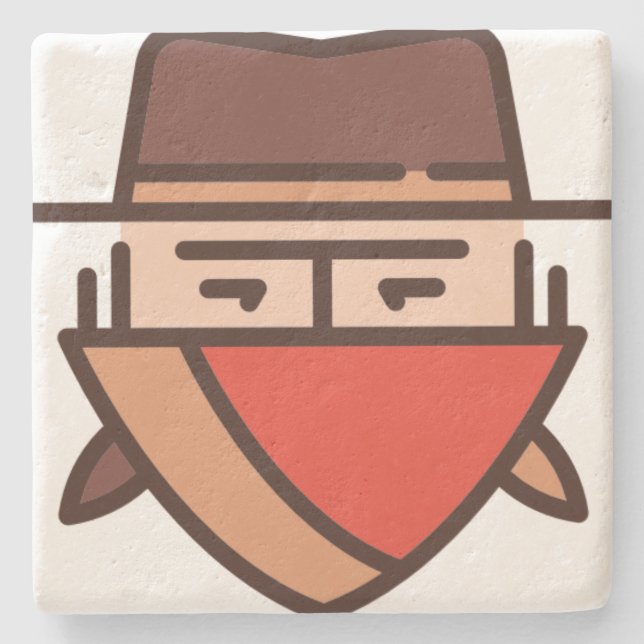 Bandit Steinuntersetzer (Vorderseite)