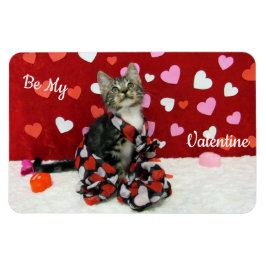 Bandit's Best Dressed Valentine's Cat / Kitten Magnet